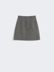 Chevron wool skirt - Dark grey