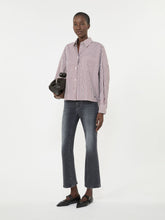 Oversized cotton shirt - Bordeaux