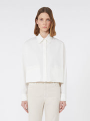 Boxy-fit heavy cotton shirt - White