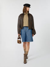 Boxy-fit heavy cotton shirt - Desert