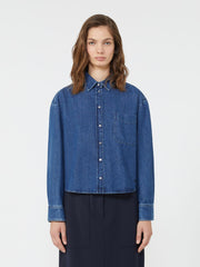 Boxy denim shirt - Navy