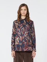 Printed twill shirt - Ultramarine