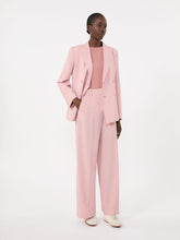 Woollen cloth palazzo trousers - Antique rose