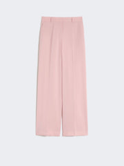 Woollen cloth palazzo trousers - Antique rose