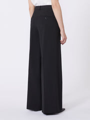 Wool-blend trousers - Black