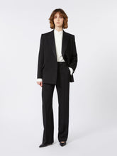 Wool cloth trousers - Black