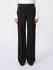 Wool cloth trousers - Black