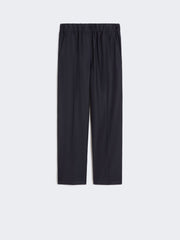 Wool flannel trousers - Navy