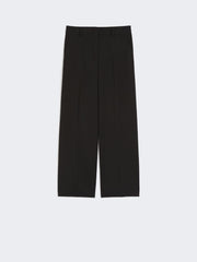 Wool palazzo trousers - Black