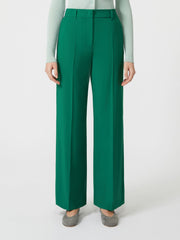 Wool palazzo trousers - Green