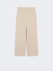 Wool palazzo trousers - Beige