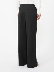 Technical gabardine wool trousers - Black