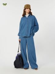 Soft cotton denim jeans - Navy