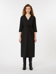 Woollen cloth dress - Black