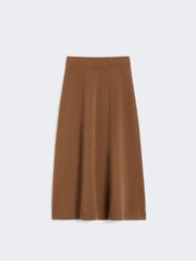 Wool knit skirt - Hazelnut brown