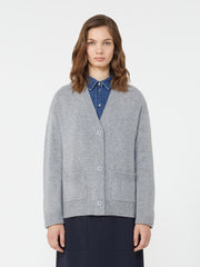 Cashmere knit cardigan - Medium grey