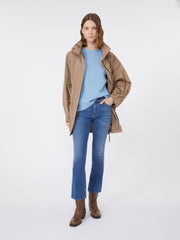 Alpaca and cotton sweater - Light blue