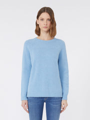 Alpaca and cotton sweater - Light blue