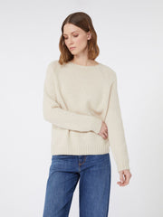 Alpaca and cotton sweater - Ivory