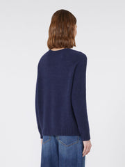 Alpaca and cotton sweater - Ultramarine