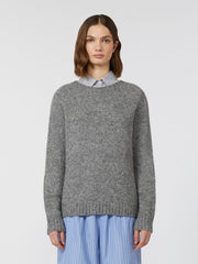 Alpaca and cotton sweater - Medium grey