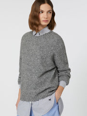 Alpaca and cotton sweater - Medium grey