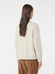 Wool knit polo shirt - Beige