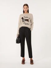 Alpaca and wool jumper - Sand