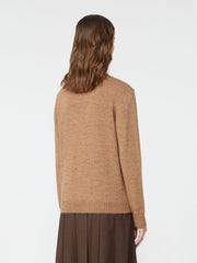 Alpaca and wool jumper - Camel