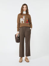 Alpaca and wool jumper - Hazelnut brown