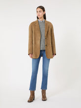 Oversized suede blazer - Desert