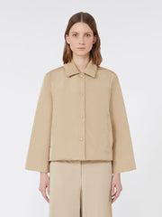 Reversible taffeta jacket - Beige