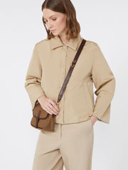 Reversible taffeta jacket - Beige