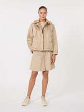 Reversible water-repellent canvas windbreaker - Beige