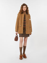 Cotton canvas jacket - Camel