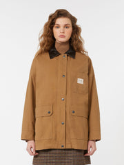 Cotton canvas jacket - Camel