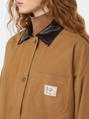 Cotton canvas jacket - Camel