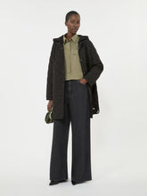 Water-repellent fabric padded parka - Black