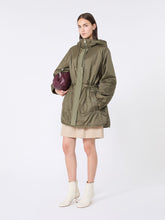 Reversible water-repellent canvas parka - Kaki