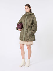 Reversible water-repellent canvas parka - Kaki