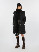 Slim-fit down jacket in water-repellent taffeta - Black