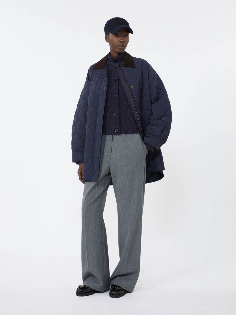 Water-repellent taffeta jacket - Navy