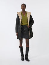 Reversible down jacket in water-repellent fabric - Black