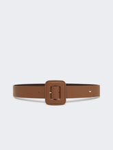 Nappa sheepskin belt - Tobacco