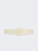 Nappa sheepskin belt - Ivory