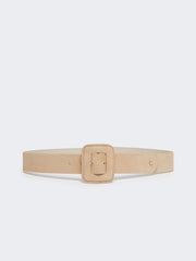 Suede belt - Mustard