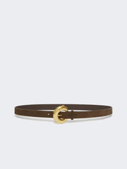 Calfskin belt - Dark brown