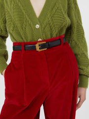 Leather belt - Black