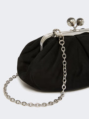 Small suede Pasticcino Bag - Black