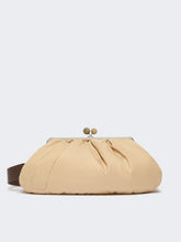 Extra-large padded technical gabardine Pasticcino Bag - Beige